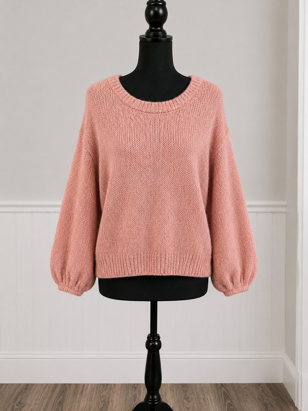 •A.n.d.e.a.w.y Cozy Oversized Balloon-Sleeve Sweater